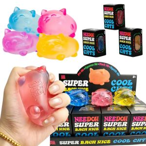 Schylling Nee Doh 1 Pack Mini Cat Maltose Stress Relief Toy Non Stick Odorless Non Toxic Blind Box For Adults and Students