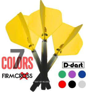 FIRMCROSS DARTS FLIGHT - MOULDED HARD STANDARD 7 Colors dart flight with rings steel tip soft tip dart 3Pcs/Pack