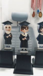 Piala Akrilik Penghargaan & Kenangan Wisuda Anak Sekolah Tk Paud Sd Smp Sma Universitas Plus Tatakan