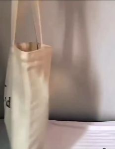 MR Korean Style Canvas Tote Bag Canvas Bag Simple Shoulder Carry Student Canvas Bag Tote Bag Murah Beg Sekolah 单肩手帆布包