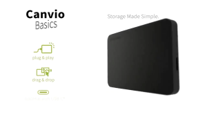 Toshiba Canvio Basics external hard drive 1TB 2TB 2.5‘’ portable USB 3.0 for Windows PC laptop external hard disk