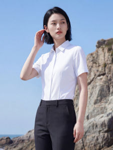 STARMAGNOLIA | Business Wear White Short Sleeve Shirt