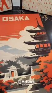 Hiasan Dinding Poster Jepang Vintage Japanese Wall Art Retro Pajangan Dekorasi Kamar Aesthetic
