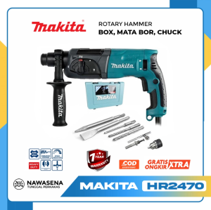 PROMO TERMURAH!!! Bor SDS Makita Rotary Hammer HR2470 + 5 Buah Mat Bor (Baru) TERBAIK