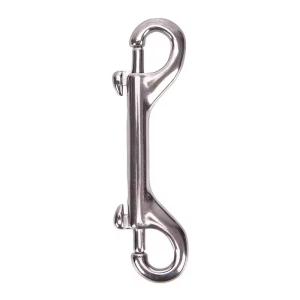 (ZYDD01) 1Pcs Double Ended  Diving Hook Stainless Steel Eye Bolt Snap Hook Quick Draw Link Carabiner 65-110mm Snap Hook Clip