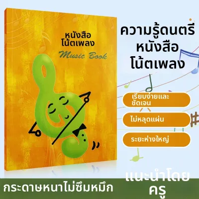 หนังสือฝึกเล่นเปียโน พร้อมทฤษฎีและความรู้ดนตรี