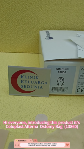 COLOPLAST CP 13860 ALTERNA Ostomy Bag Transparent 70MM 1 piece open 康乐保CP13796造口袋透明70毫米1件式开口