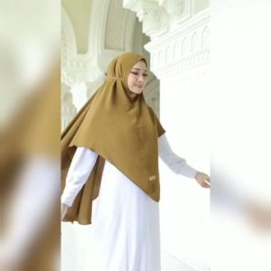 HAJENA - KHIMAR DEMIKA SIZE L HIJAB INSTAN JILBAB BERGO NON PET CRINKLE AIRFLOW KERUDUNG SYAR'I