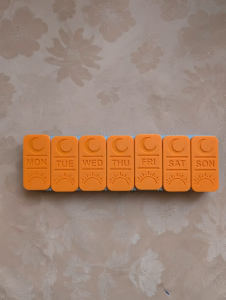 Weekly Pill Organizer AM PM | 3D Printed Morning Evening 7 Day Pill Box | Magnetic Seal Vitamin Supplement Travel Vault | Horizon Wellness Series