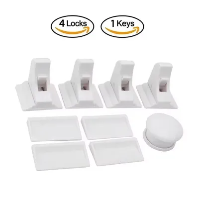 New Kids Safe Magnetic Childrens Lock Ideal Drawer & Cabinet Door Safety for Babies & Toddlers & Children Magnetic Child Locks