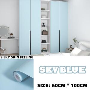 10m Wallpaper Self Adhesive Thickened Skin Feel Wall Sticker Waterproof Kitchen Wardrobe Desktop Cabinet Furniture Renovation