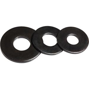 qd | Stainless Steel Black Circular Thickened Washers