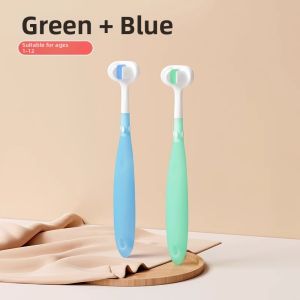 Soft Bristle Child Toothbrush 3-Sided U-Shaped 3D