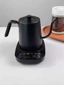 800ml Gooseneck Electric Kettle Hand Brew Coffee Pot Thermo Pot 304 Stainless Steel Teapot Smart Temperature-Control Water Jug