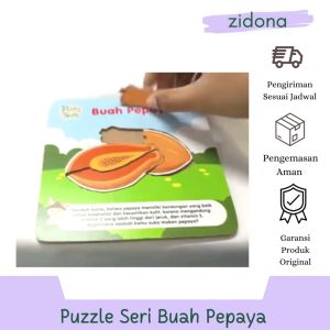Puzzle Pepaya Rabbit & Turtle Bahan MDF