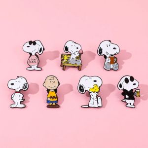 Bandai | Cartoon cute Square Pants Enamel Lapel Pins Cartoon Character Collectible Badges Cute Childrens Gift Jewelry for Backpacks**