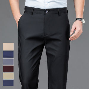 Mens Classic Fit Stretch Golf Dress Work Pants All-Day Comfort Performance Trousers for Business Party Wedding& Travel