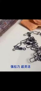 #4/6/8/10/12 Fishing Connector Pin Bearing Rolling Swivel Stainless Snap Fishhook Lure Swivels Fishing Tackle Accessories 50PCS