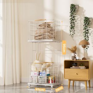 Skin1004 | Clothes Partitioning Double Layer Iron Laundry Basket
