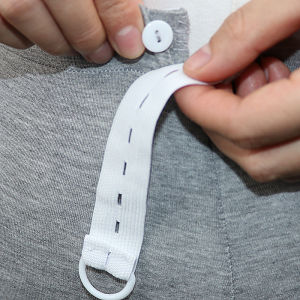 Adjustable Buttonhole Elastic Band Maternity Pants Waist Wide Elastic Band Button High Elastic Adjustable Belt