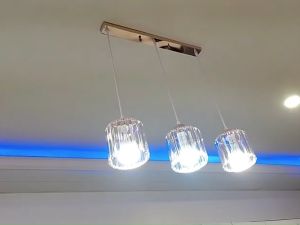 Chandelier Nordic Creative Crystal Ceiling Light Modern Design 3 Head Adjustable Length Pendant Light Aisle Corridor Dining Room Living Room Bedroom Decorative Lighting