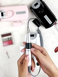 Electric Nail Drill Portable Nail Drill Professional 30000 RPM Quality Drill Sanding Bands Portable Low Noise for Acrylic Nails Gel Polishing
