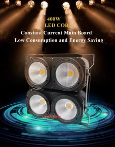 Lampu Cuci Lyre Cob 4Eye 4X100W Dmx Blinder Dj Lights 2 Dalam 1 Keren / Putih Hangat Lampu Par LED untuk Panggung Konser