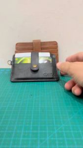 Cuikca HF019: Dompet Uang & Kartu Minimalis Compact Muat Banyak Bahan PU Tebal Ada Kancing