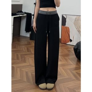 Quần Dài Thường Ngày Rộng Rãi Thoải Mái Cho Phụ Nữ Mang Thai Mùa Thu Đông Quần Dài Cotton Polyester Cạp Cao Quần Dài Thường Ngày