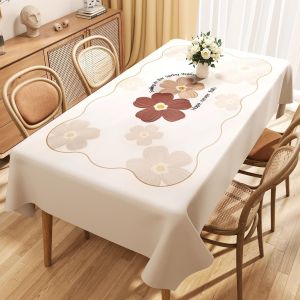 ZHUYUEGE | Thick Waterproof Oil-Resistant Heat-Resistant Rectangular Tablecloth