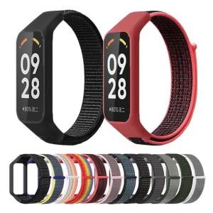 Dây Đeo Vòng Nylon Cho Xiaomi Mi Band 8 Redmi Band 2 Dây Đeo Đồng Hồ Thể Thao Bện Dành Cho Người Lớn Hoạt Động SmartWatch Dây Đeo Cổ Tay Phụ Kiện