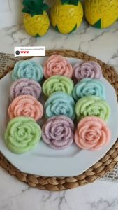 Cetakan Bentuk Mawar Serbaguna: 12pcs Cetakan Kue Mawar