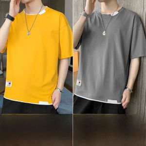 ROMON | Summer Print Quick-Dry Mens Ice Silk Short Sleeve T-Shirt