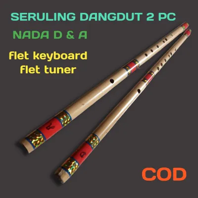 alat musik seruling dangdut 2 pc nada D & A Setandar