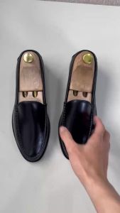 Classic Loafer Da Bò Đế Phíp Nam Cao Cấp LF02