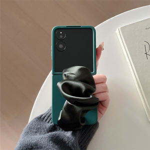 Foldable Screen Phone Case for Xiaomi MixFlip2 Huawei Pocket2 Honor MagicVFlip2 Motorola Razr50zflip7 Integrated Velvet Wristband