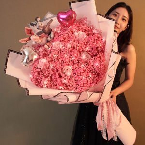 Eternal Full Dried Gypsophila Flower Bouquet