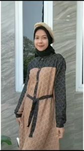 Homey Dress Pritaa Gamis Rayon Motif | Best Seller Gamis Rayon Motif Etnic | Dayli dress Wanita Motif Rayon