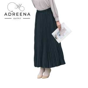 Adreena Outfit Rok Plisket Premium Terbaru
