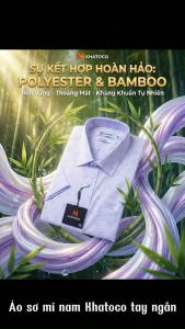 Áo sơ mi nam Khatoco tay ngắn (M-3XL)