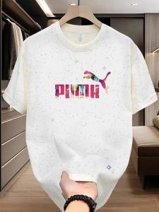 Áo Thun Cotton Cổ Tròn Tay Ngắn Dáng Rộng Phong Cách Hàn Quốc Mùa Hè Thường Ngày Cho Nam NASAOVER in Họa Tiết Bên Trong Ngoài