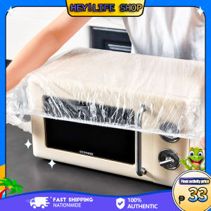 10pcs Extra Large Thickened Disposable Air Conditioner Dust Cover Kitchen Baking Tray Microwave Oven Universal Small Food Cover Large Thickened Plastic Dust Cover Multi-functional Disposable Household Appliance Cover