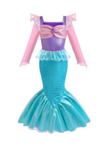 Christmas Ariel Inspired Mermaid Princess Dress for Girls