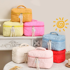 Female New Flower Pattern Women Makeup Bag Toiletries Cosmetic Organizer Zipper Bag Travel Wash Pouch Cosmetic Bag Make Up Bags