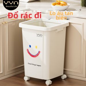 Thùng Rác Hình Vuông Dung Lượng Lớn Kiểu Sữa