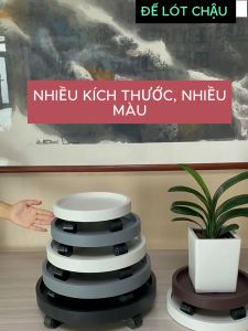 Đế Lót Chậu Cây Có Bánh Xe Nhựa ABS Tiện Lợi Di Chuyển Chậu Nặng Dễ Dàng Nhiều Kích Thước