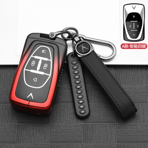 Vỏ chìa khóa ô tô thông minh bằng silicon phát sáng hợp kim kẽm màu gradient cho VinFast VF 6 7 8 9 e34 VF6 VF7 VF8 VF9 VF31 VF32 VF33 Vỏ giữ nút điều khiển từ xa bảo vệ toàn bộ móc khóa phụ kiện tạo kiểu