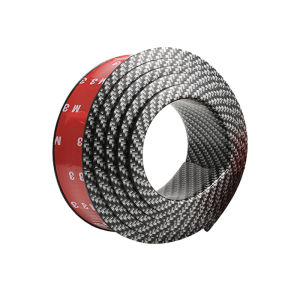 ขอบล้อรถยนต์ป้องกันการชนลายคาร์บอนไฟเบอร์ อุปกรณ์ตกแต่งรถยนต์ ป้องกันรอยขีดข่วน แผ่นป้องกันรอยขีดข่วน อุปกรณ์เสริมที่ใช้ได้กับทุกรุ่น