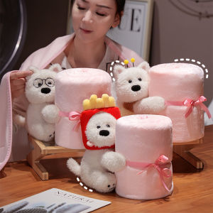 Portable Flannel Blanket for Office and Kids