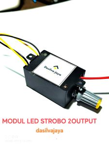 MODUL LAMPU LED STROBO 2OUTPUT 12/24 volt 6mode otomatis/manual